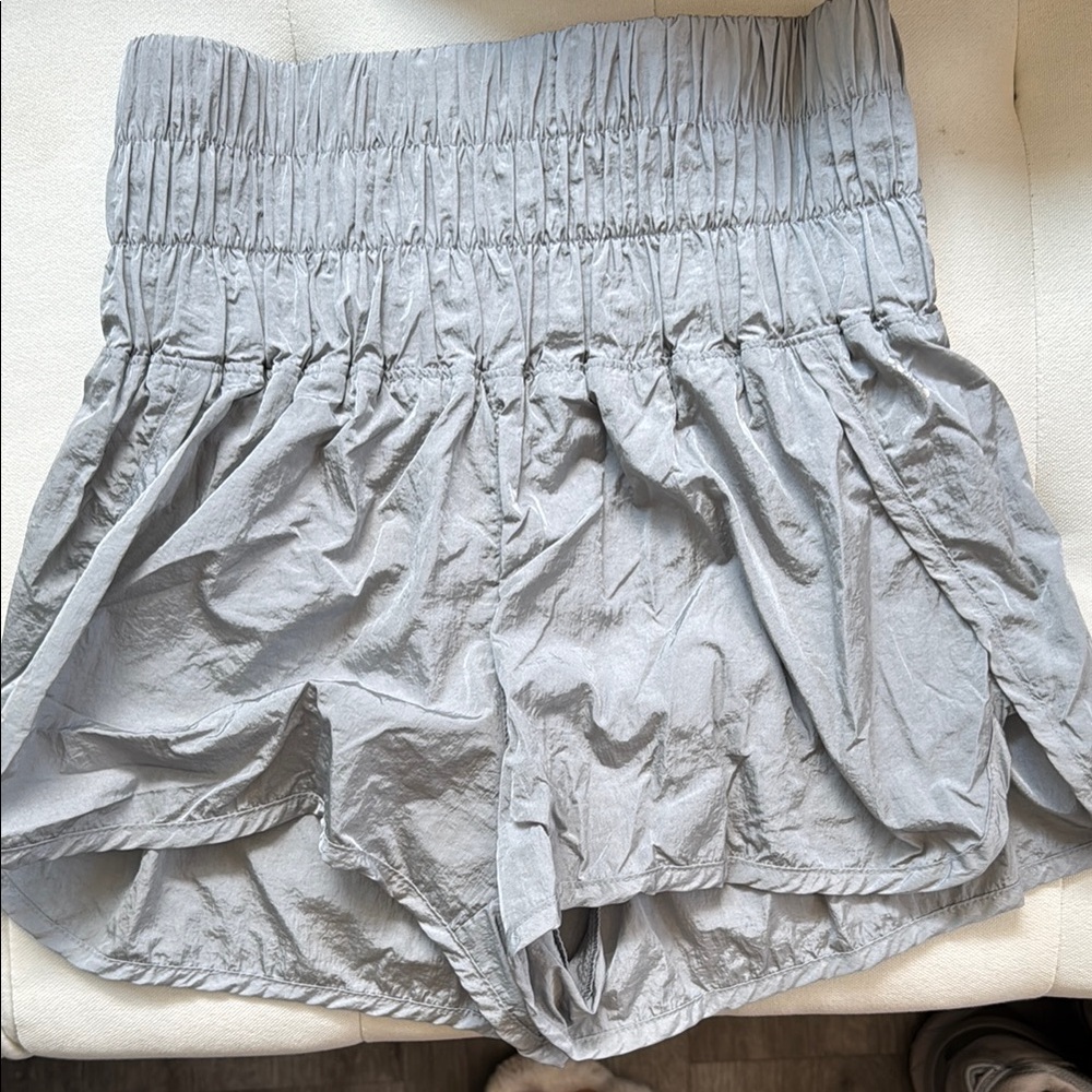 Free People Ice Gray Women's High-Waisted Shorts